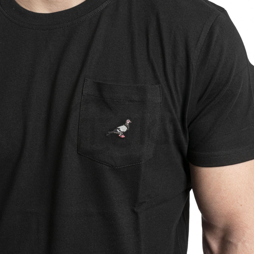 Czarny t-shirt Staple Pigeon Mini Pocket Tee2