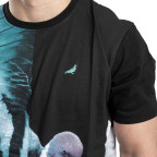 Niebieska koszulka Staple Pigeon Podzielone koszulki fotograficzne