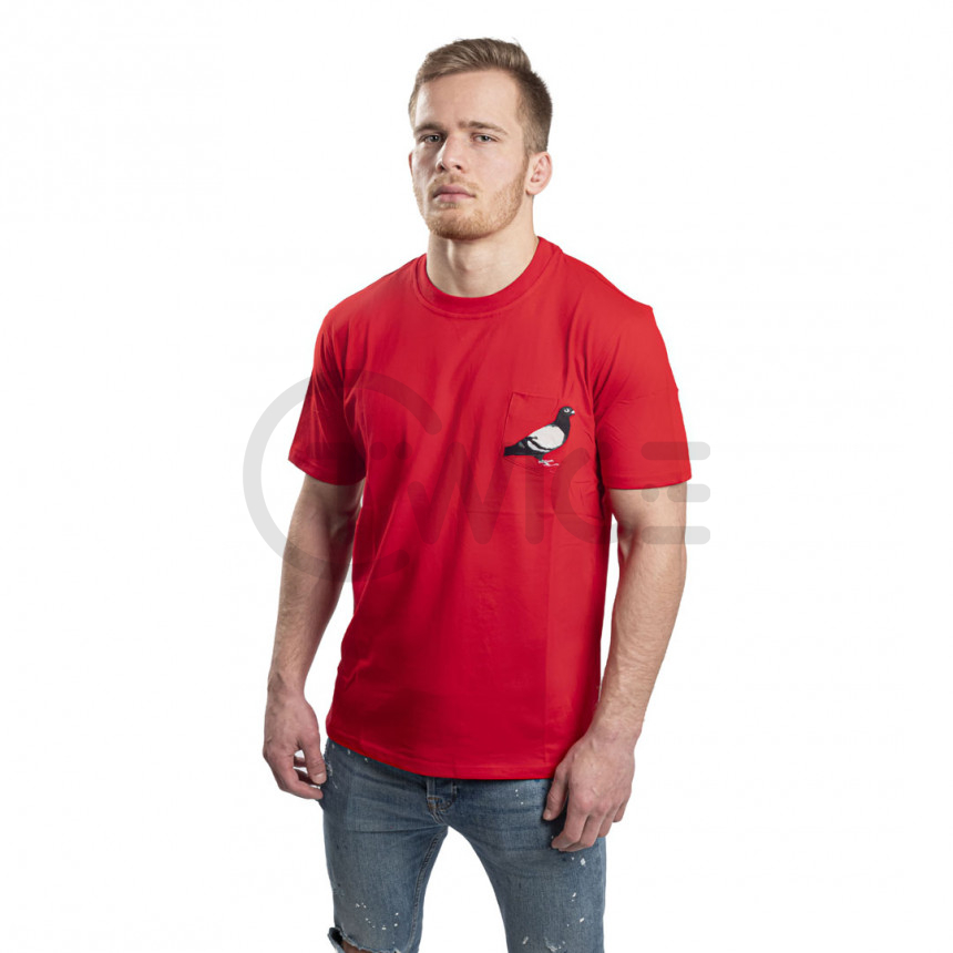 Czerwona koszulka Staple Pigeon Kieszonkowa koszulka